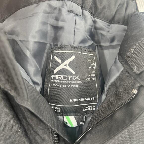 ARCTIX Black Reinforced Insulated Snow Pants Size 5K M 10-12 NWT - Picture 9 of 9